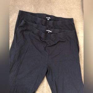 2-pack Fashion Nova high waisted black cotton leggings, XL